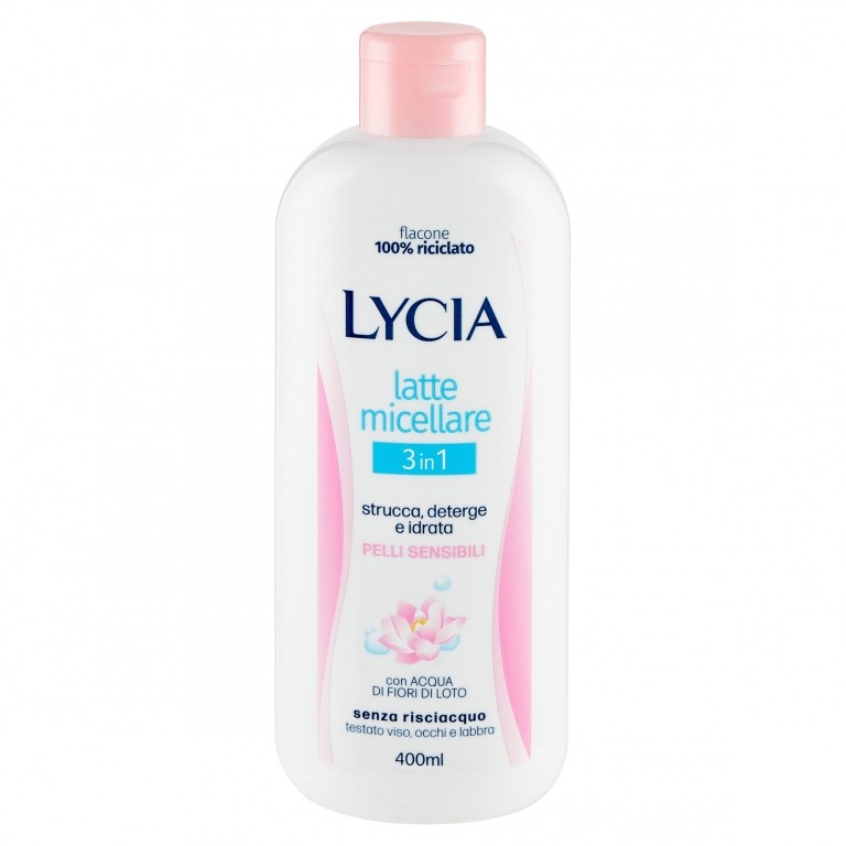 LATTE MICELLARE LYCIA PELLI SENSIBILI ML.400