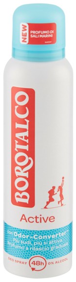 BOROTALCO ACTIVE PROFUMO DI SALI MARINI DEO SPRAY 0% ALCOOL 150 ML