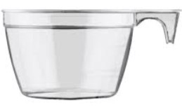 TAZZA CAFFE'TRASPARENTE PS 90CC PZ.50