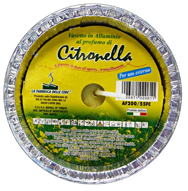 CITRONELLA FIACCOLA ALLUMINIO D.8