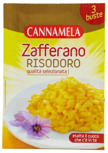 CANNAMELA ZAFFERANO RISODORO 3 BUSTE DA 0,1 G