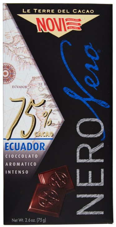 NOVI NERONERO 75% CACAO ECUADOR EXTRA FONDENTE AROMATICO 75 G