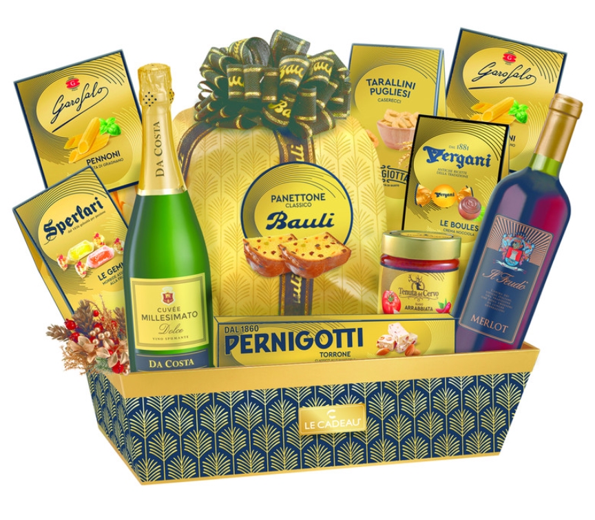 CESTO LE CADEAU ORO NERO X11 PZ