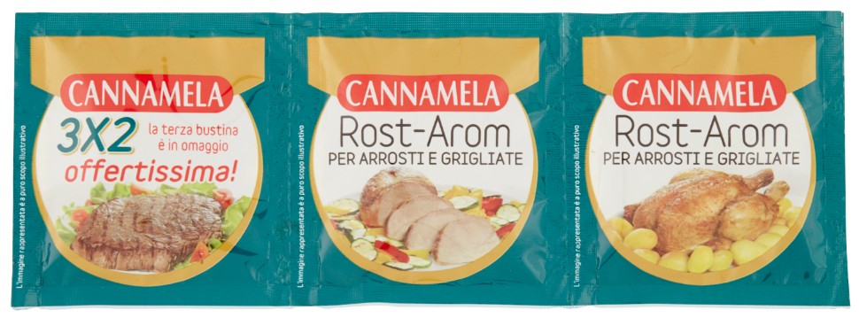 CANNAMELA ROST-AROM PER ARROSTI E GRIGLIATE 3 X 10 G