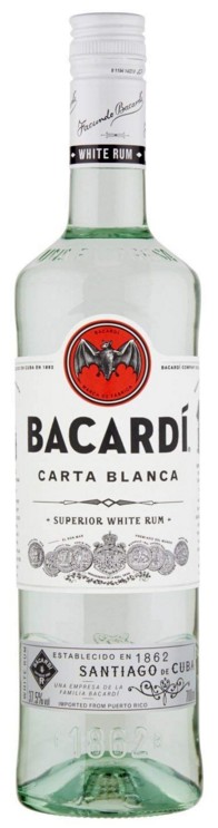 RUM BACARDI CARTA BLANCA LT.1 +6 BICC+1 PESTELLO