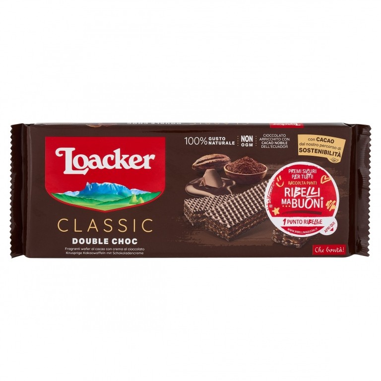LOACKER CLASSIC 175G X 18 DOUBLE CHOC