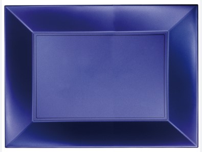 PIATTO RETTANG.NICE BLU PERLE'280X190MM PZ12
