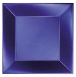PIATTO DESSERT NICE BLU PERLE'180X180MM PZ25