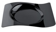 PIATTO FORMA CATERING NERO 220X180MM PZ.12