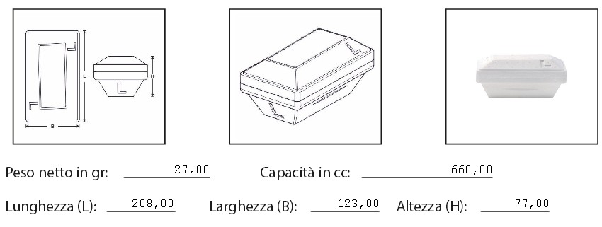 VASCHETTA X GELATO YETY M CC.500X25