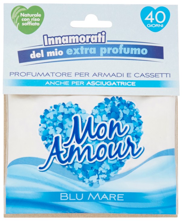 MON AMOUR PROFUMATORE PER ARMADI E CASSETTI BLU MARE 12 G