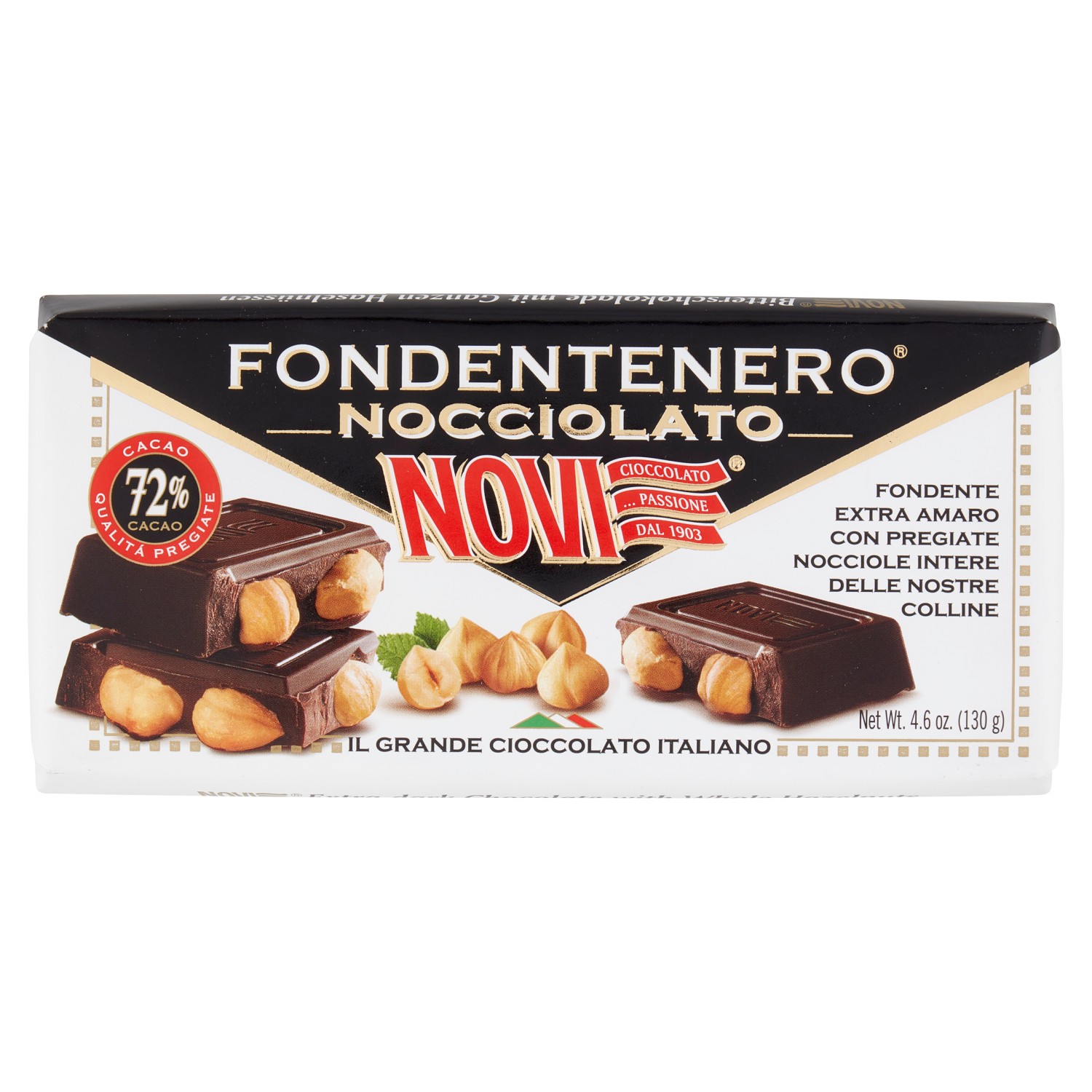 NOVI TAV.NOCCIOLATO FOND.NERO 72% G130 (1714)