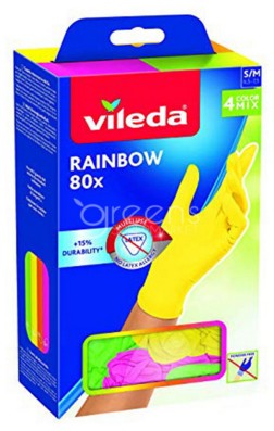 VILEDA GUANTI COLORS 80PZ NITRILE S/M