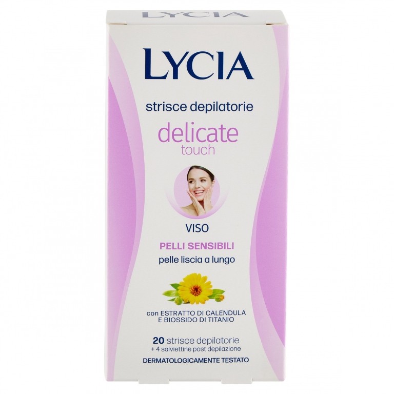 STRISCE DEPILATORIE LYCIA VISO DELICATE PZ.20