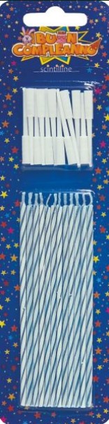 CANDELINE RIGATE SCINTILLINE 12PZ CELESTI CM10