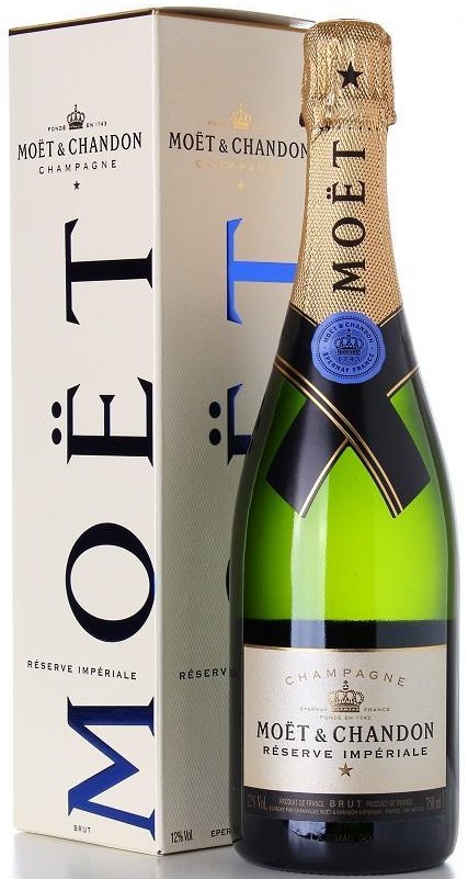 CHAMPAGNE MOET & CHANDON RE'SERVE IMPE'RIAL BRUT CL.75 CON ASTUCCIO