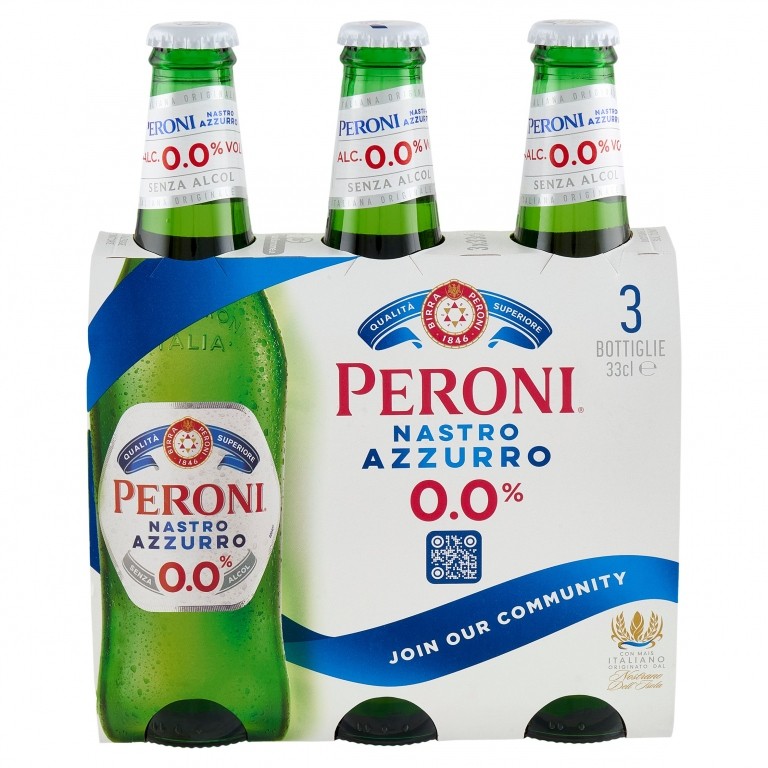 BIRRA NASTRO AZZURRO 0,0% CL.33X3