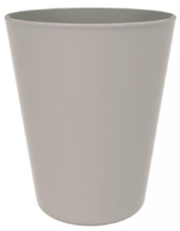 BICCHIERE CONICO PP TAUPE 330CC PZ6
