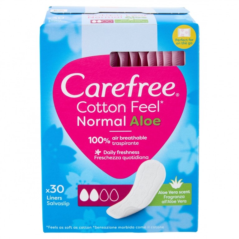 PROTEGGI SLIP CAREFREE  NORMAL RIP.ALOE X30
