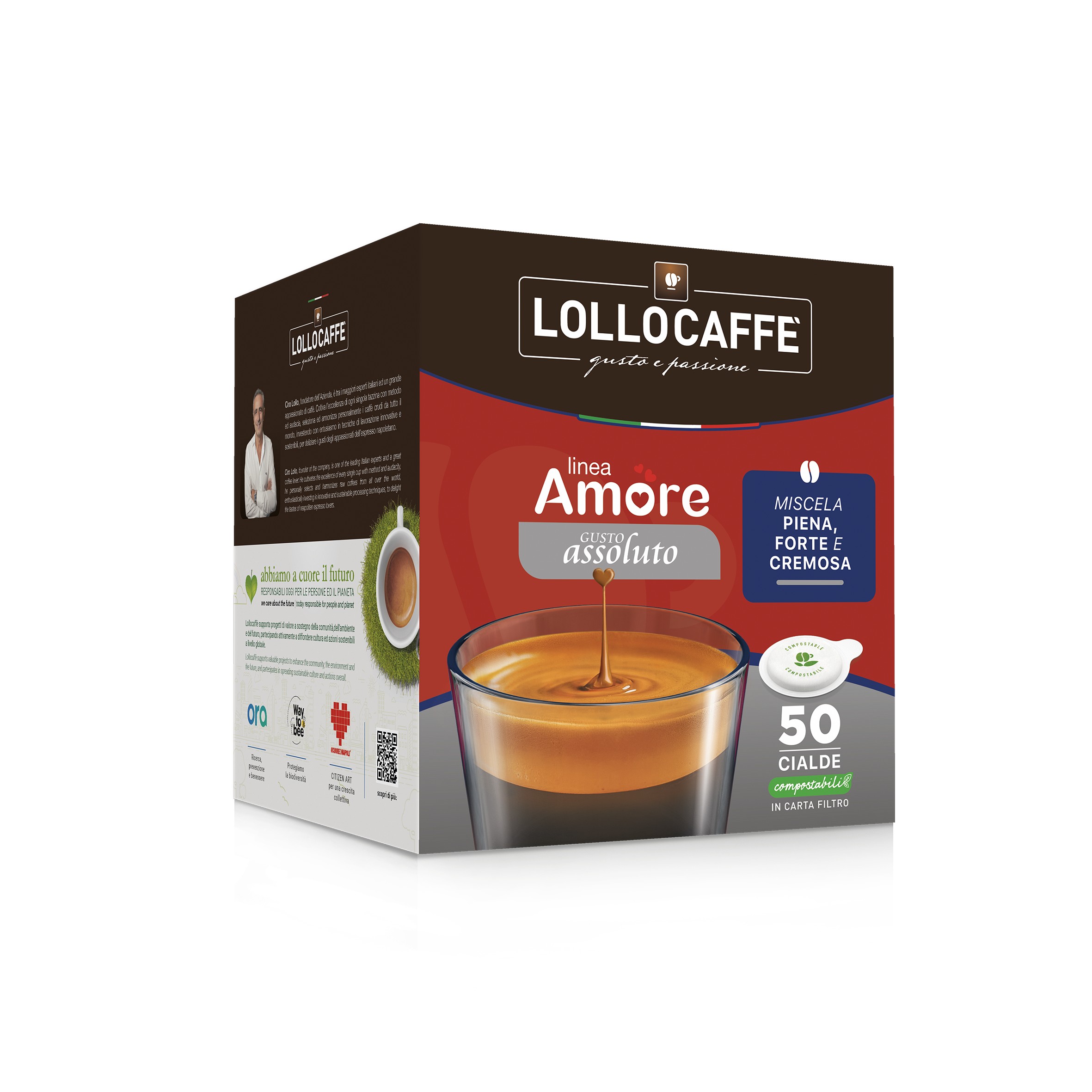 CAFFE' LOLLO CIALDA AMORE ASSOLUTO X50PZ          