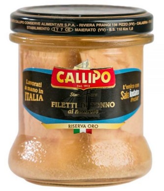 TONNO CALLIPO FILETTI RIS.ORO GR.150 NAT.VETRO