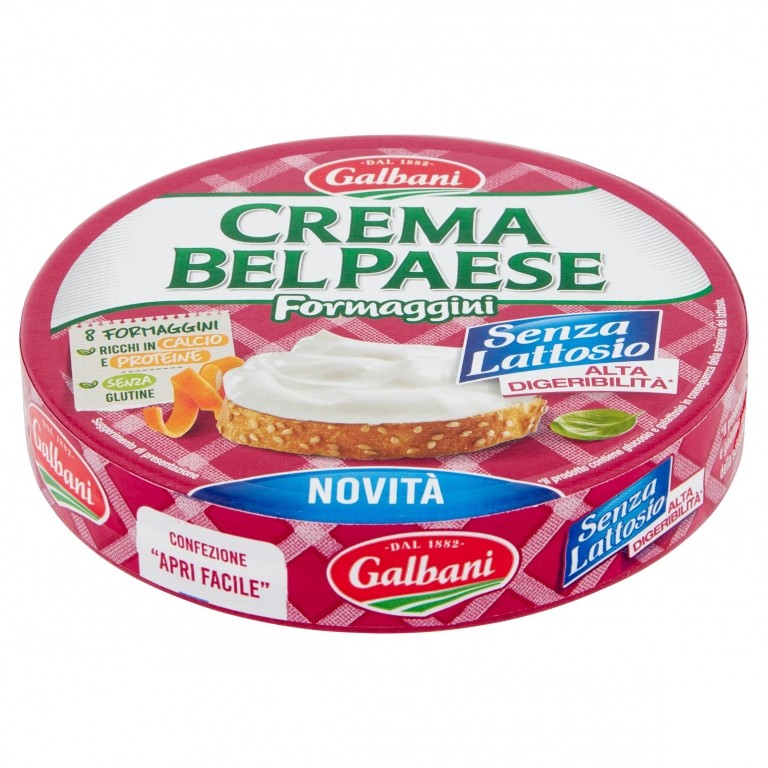 FORMAGGINI SENZA LATTOSIO CREMA B.PAESE X8 GR.140