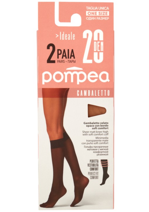 POMPEA GAMBALETTO IDEALE 20X2 T.UNICA P.DORATA