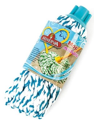 MINERVA MOP SINTETICO AZZURRO