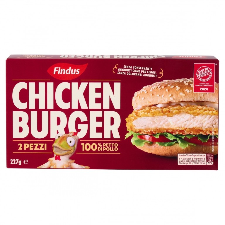 CHICKEN BURGER FINDUS G227                        