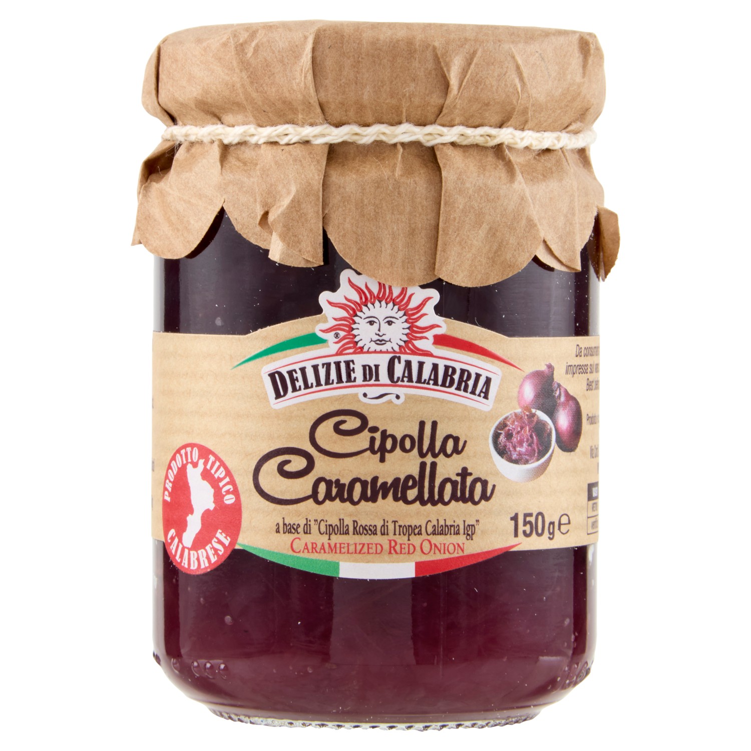 DELIZIE C.CIPOLLA ROSSA IGP CARAMEL.TROPEA G150   
