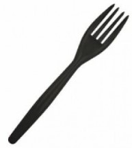 FORCHETTA NERA USOBIO PZ.20 COMPOSTABILE
