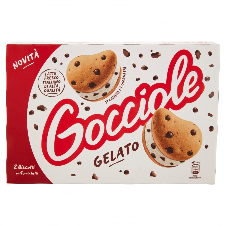 GOCCIOLE SANDWICH GELATO BARILLA G320X8           