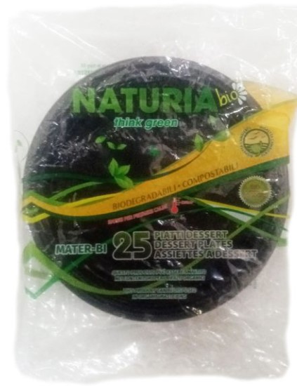ARISTEA PIATTI DESSERT NATURIA MTB NERO PZ.25
