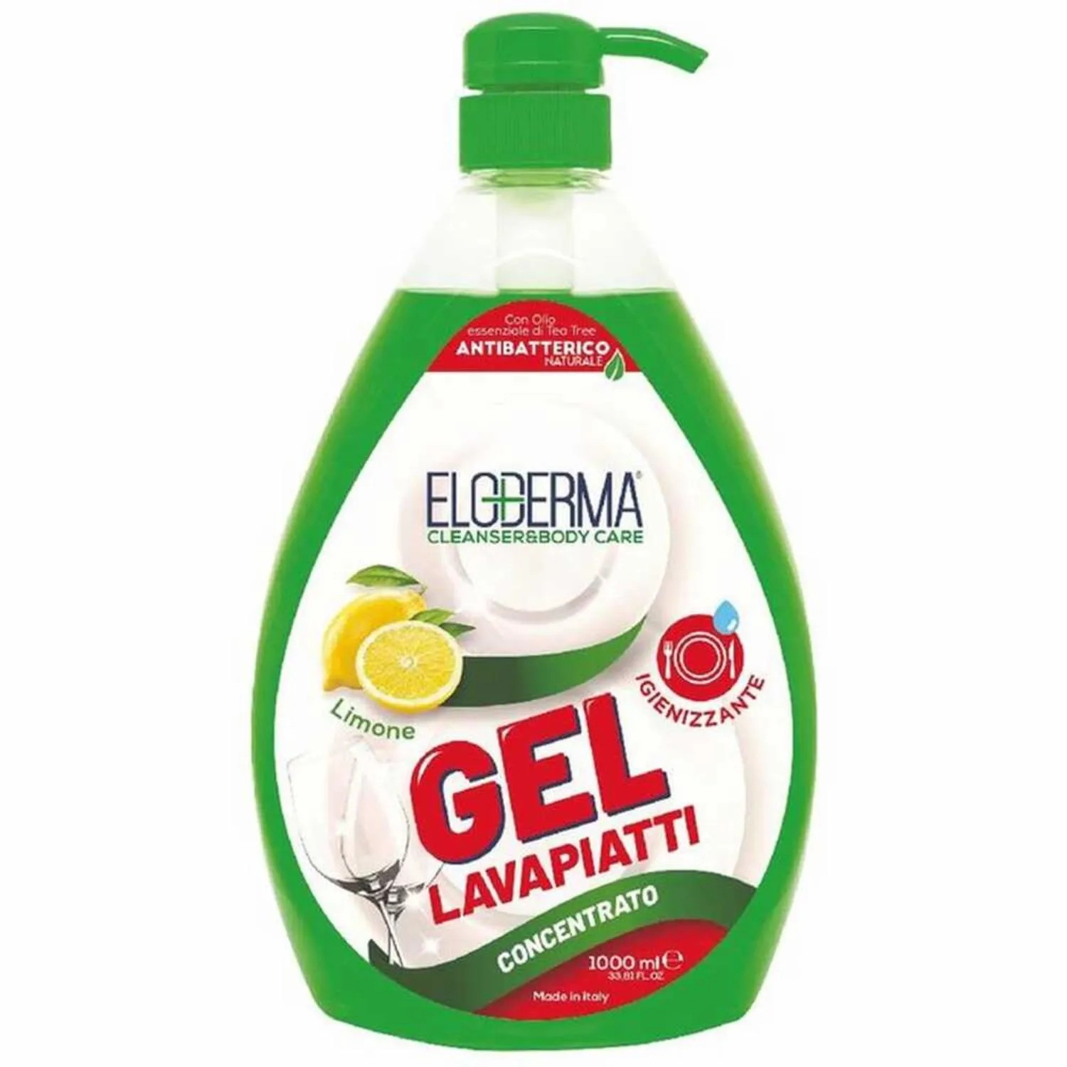 GEL PIATTI CONC.ELODERMA LIMONE LT,1