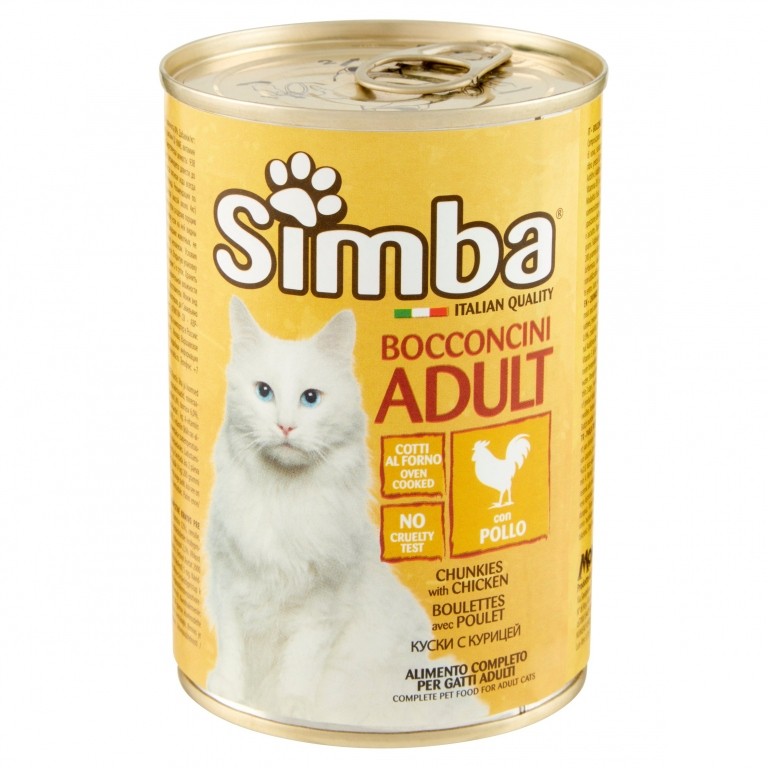 MONGE SIMBA GATTO POLLO GR.415 LATT.