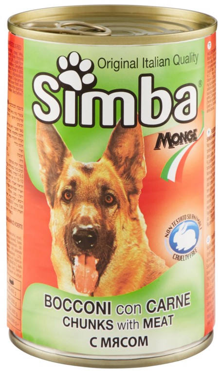 MONGE SIMBA CANE MANZO BOCCONCINI GR.415 LATT.