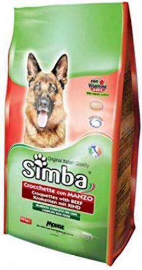 MONGE SIMBA CANE MANZO CROCCHETTE KG.4