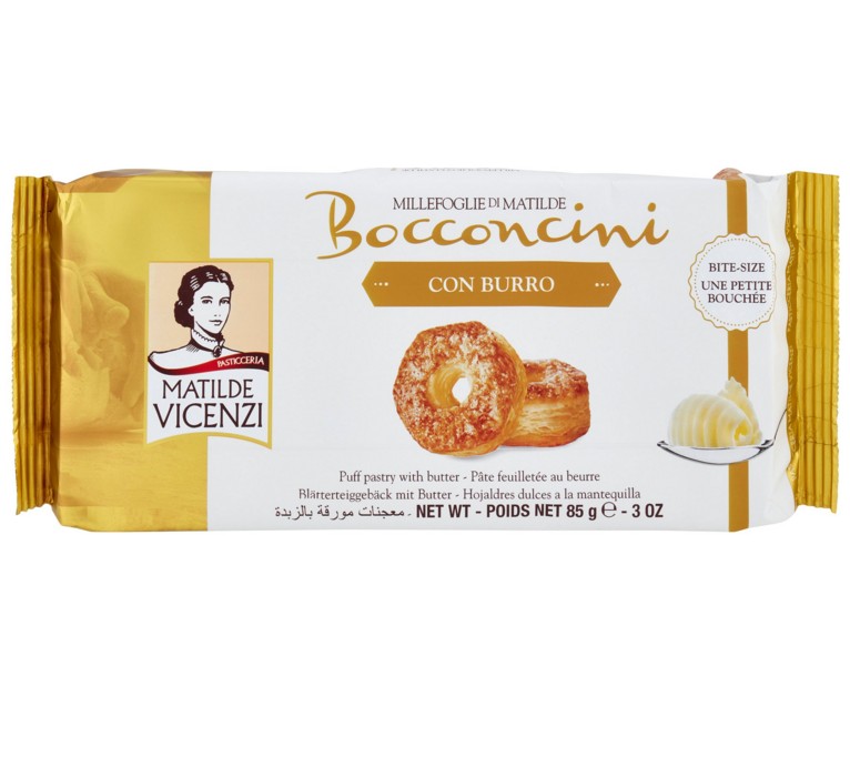 PASTICCERIA MATILDE VICENZI MILLEFOGLIE D'ITALIA BOCCONCINI BURRO 85 G
