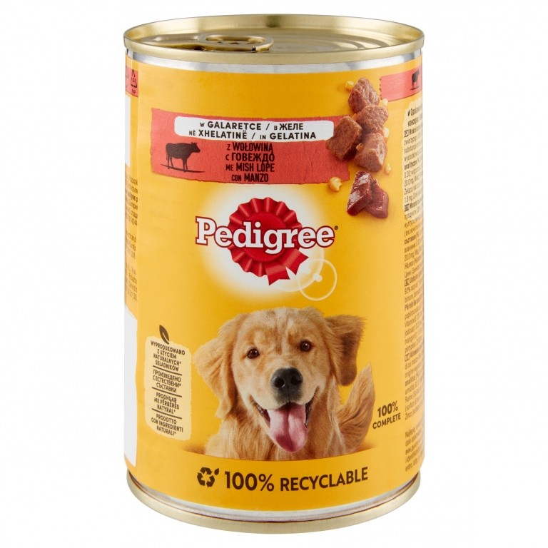 PEDIGREE MANZO/GELATINA GR.400 LATTINA            