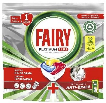 FAIRY PLATINUM PLUS CAPS PZ.12 YELLOW