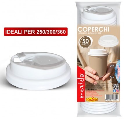 COPERCHI CAPPUCCINO MOVIDA CC.250 PZ.50