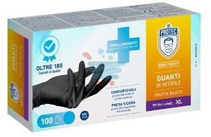 GUANTI NITRILE NERO DR.PROTEC TG.XL PZ.100