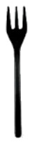 FORCHETTINA MINI 100MM NERA 50PZ