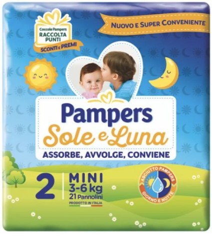 PAMPERS SOLE E LUNA MINI X21