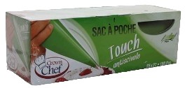 SAC A POCHE CROWN CHEF 55X27 ANTISCIV.PZ.100 VERDE