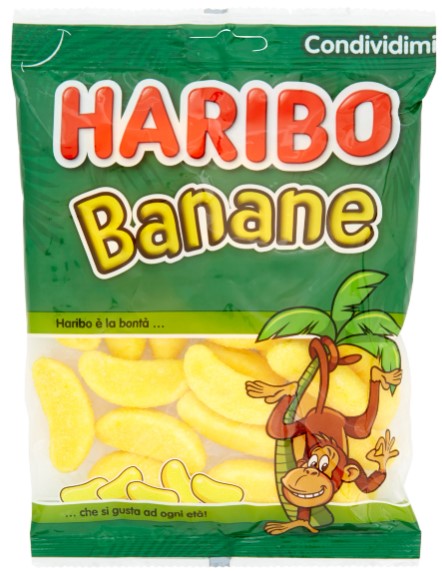 CARAMELLE HARIBO BANANE GR.175                    