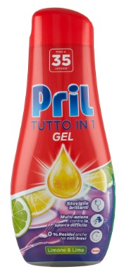 PRIL GEL ALL IN 1 LIMONE 630 ML. 35 LAV