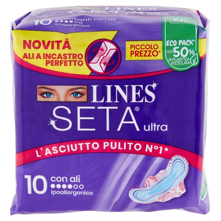 LINES SETA ULTRA NOTTE CON ALI X 10