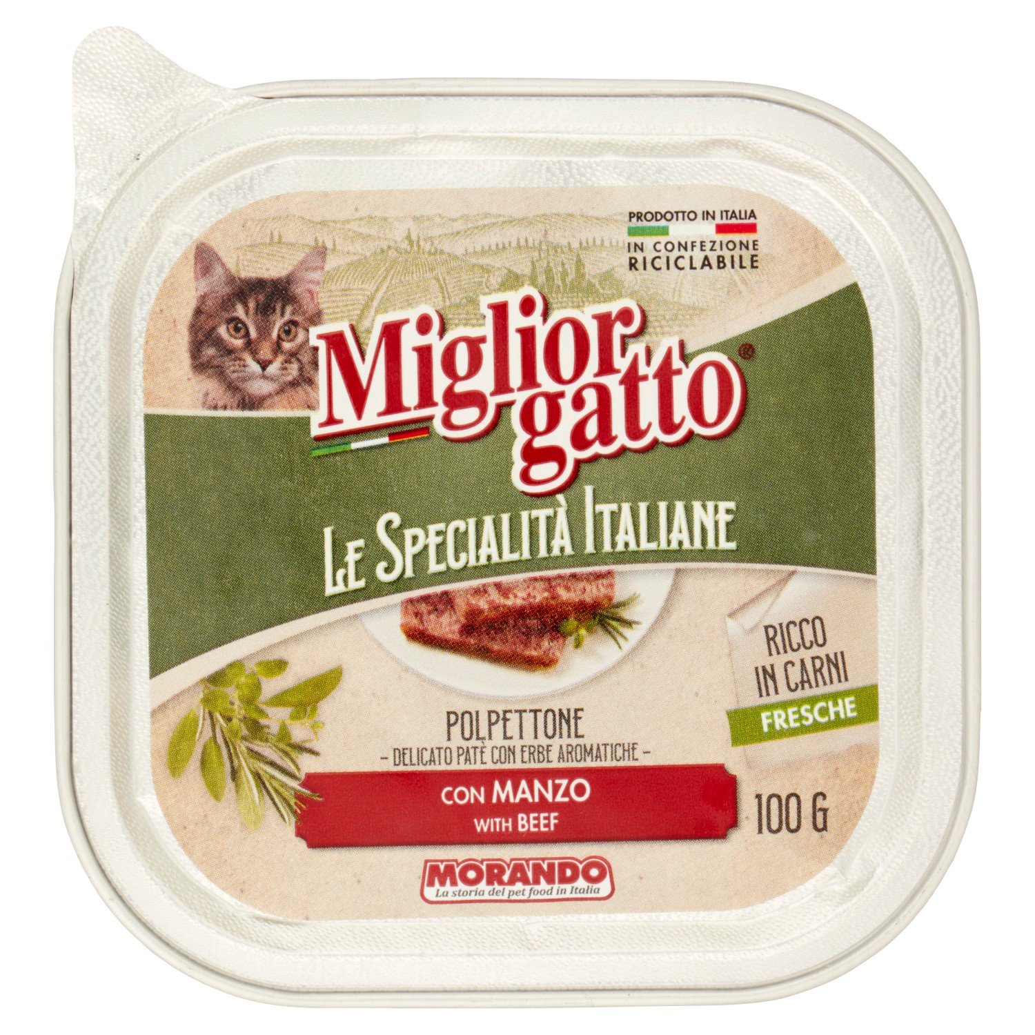 MORANDO GATTO SPEC.ITALIANE PATE'MANZO GR.100