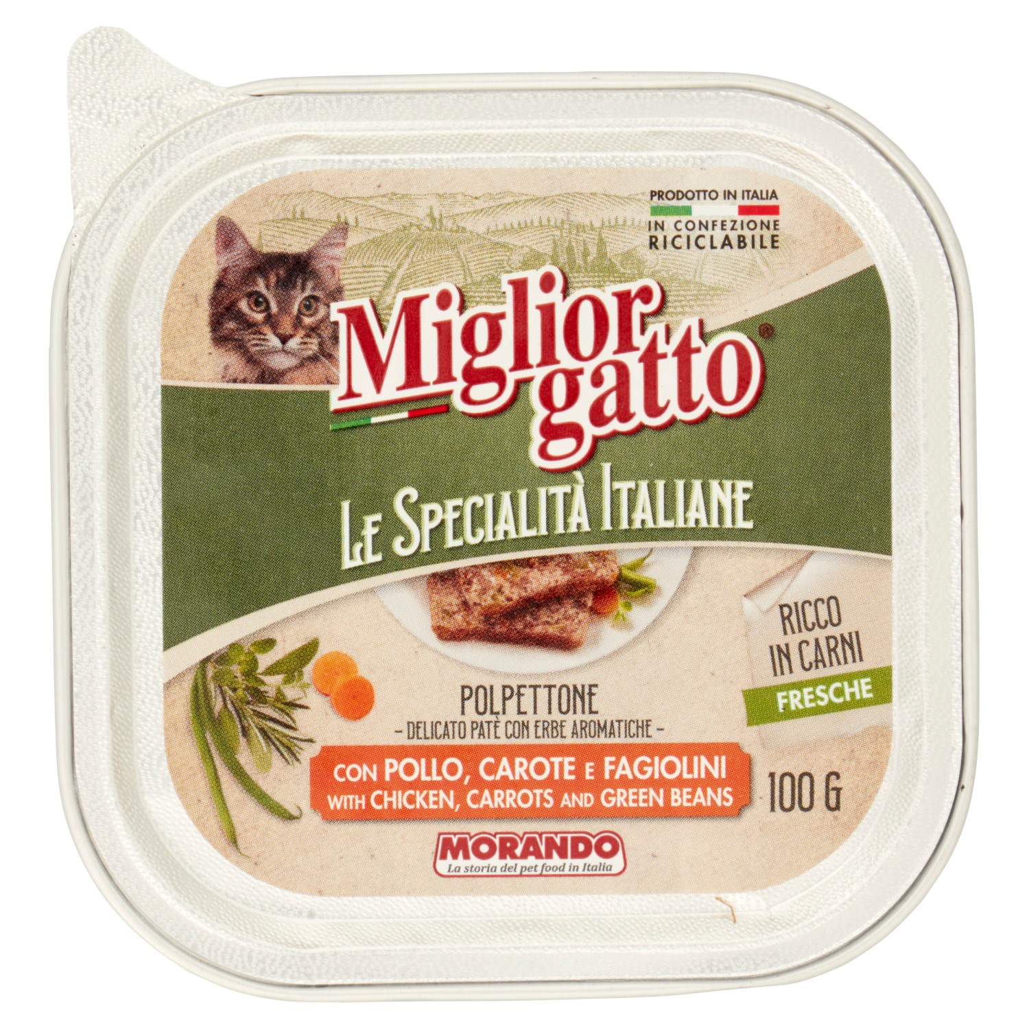 MORANDO GATTO SPEC.ITALIANE PATE'POLLO-CAROTE G100